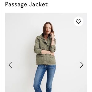 NWT Madewell Green Passage Jacket
